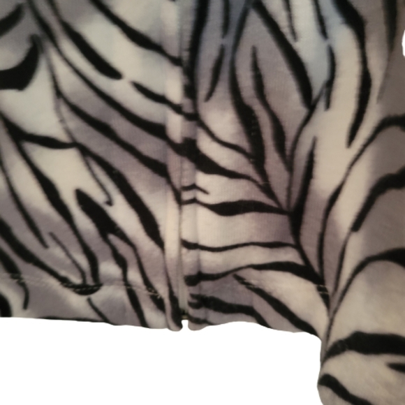 ZIPPER cardigan vest, zebra print - Picture 3 of 6